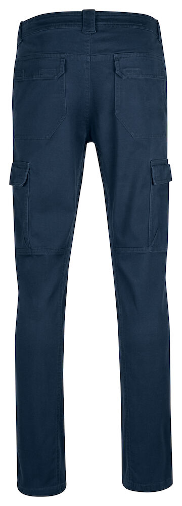 Clique - Cargo Pocket Stretch Broek in Dark Navy