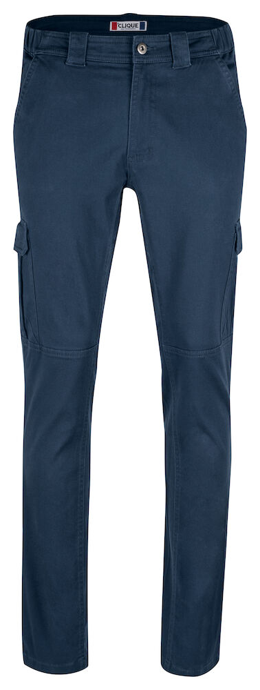 Clique - Cargo Pocket Stretch Broek in Dark Navy