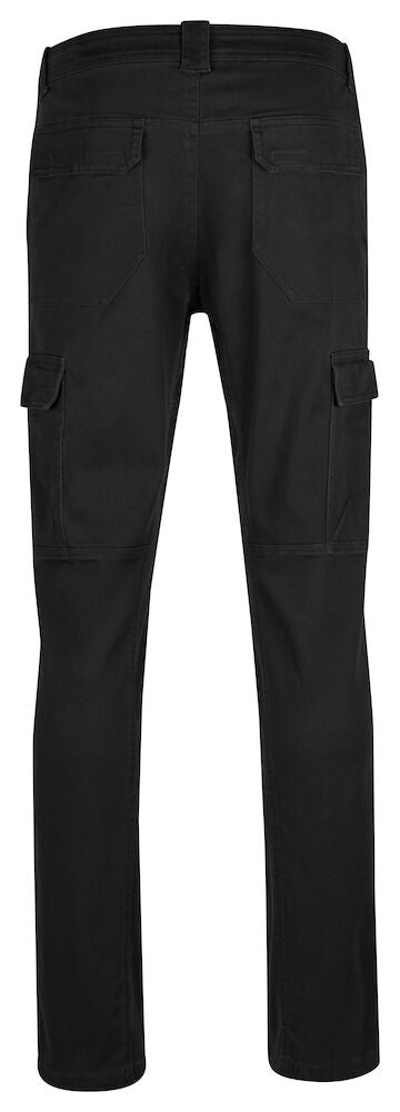 Clique - Cargo Pocket Stretch Broek in Zwart
