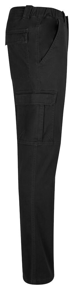 Clique - Cargo Pocket Stretch Broek in Zwart