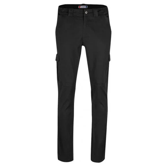 Clique - Cargo Pocket Stretch Broek in Zwart