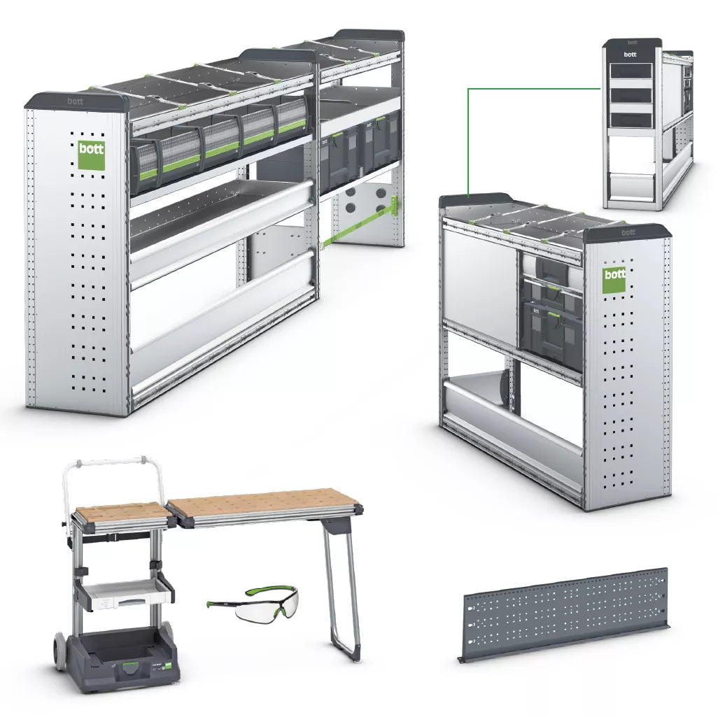 Bott Vario3 Starterpakket "L" voor grote bedrijfswagens