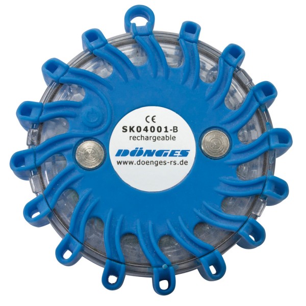 LED signaallamp - Oplaadbaar inclusief lader USB/12V/220V - Blauw