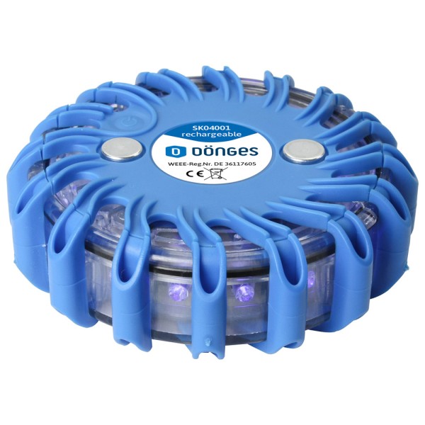 LED signaallamp - Oplaadbaar inclusief lader USB/12V/220V - Blauw