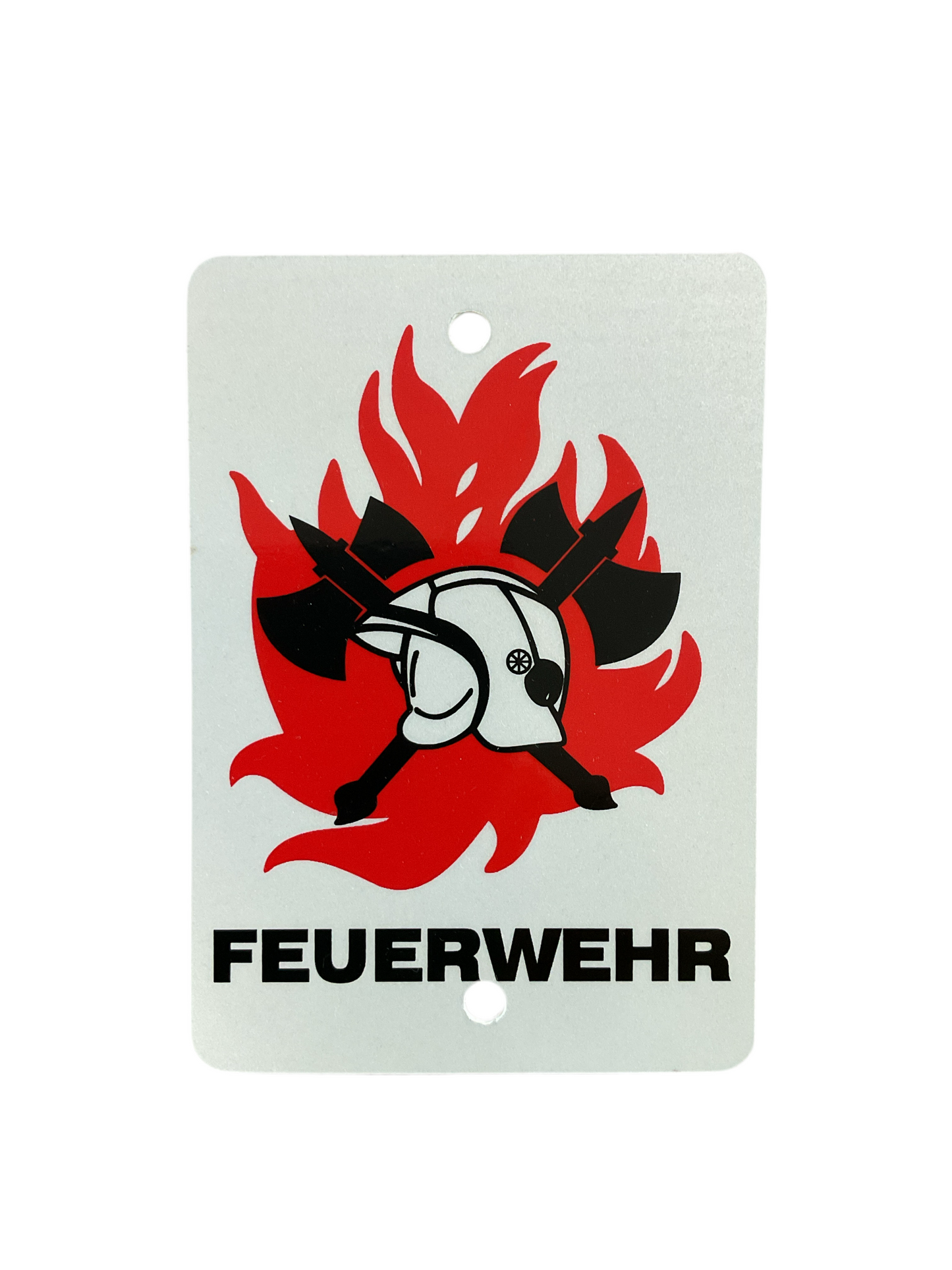Autoplaatje Feuerwehr reflecterend