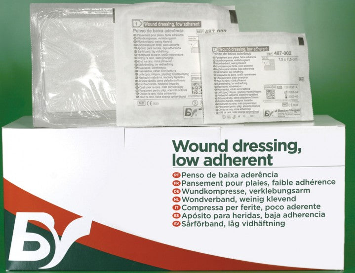 BV - Weinig klevend wondverband 5x5cm - Steriel - 150 st