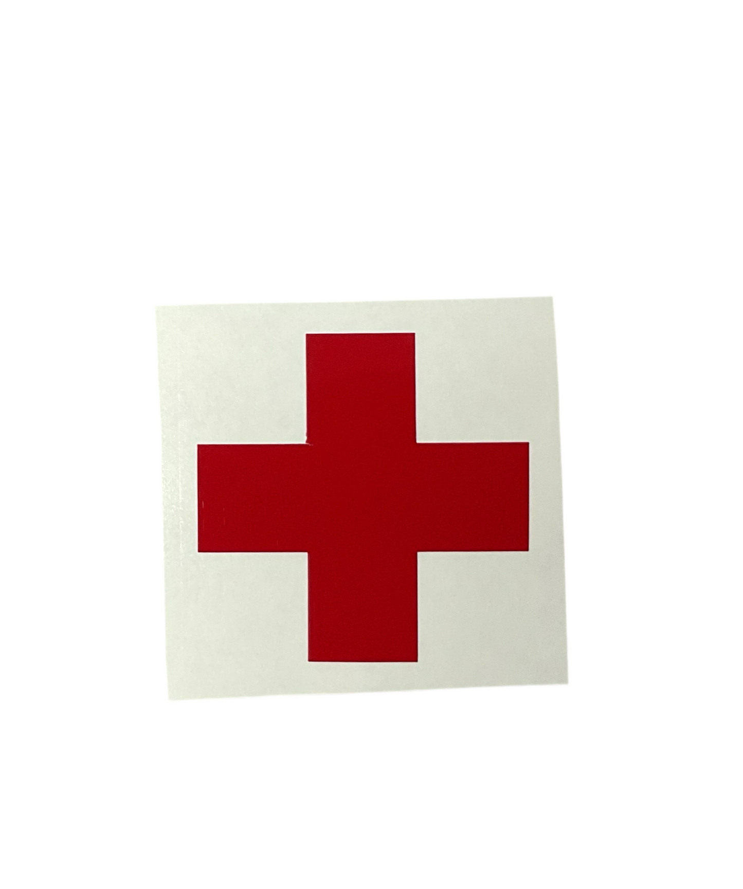 Helmsticker Rode kruis, niet reflecterend, 5cm.