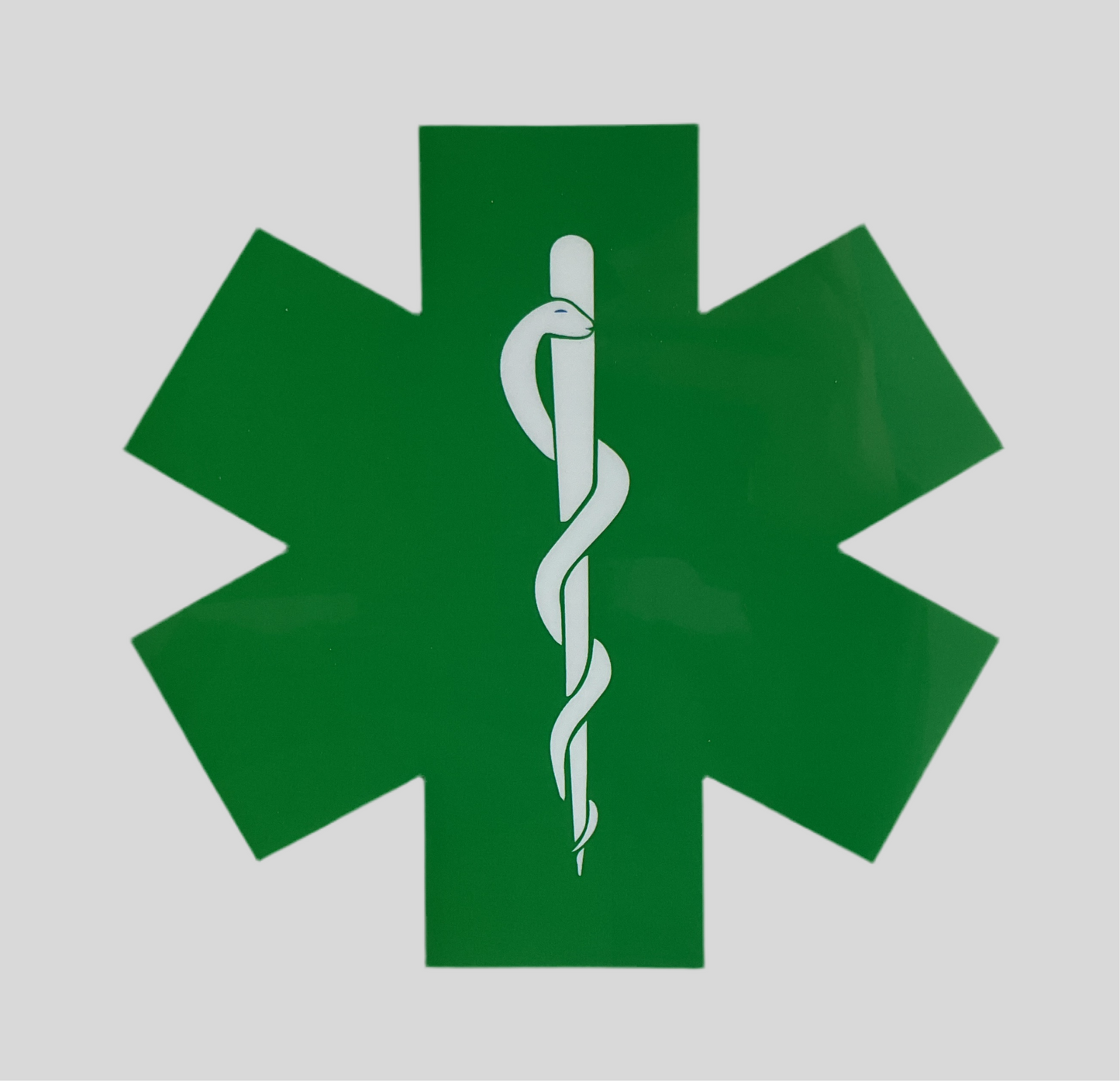 Borstlogo star of life - groen