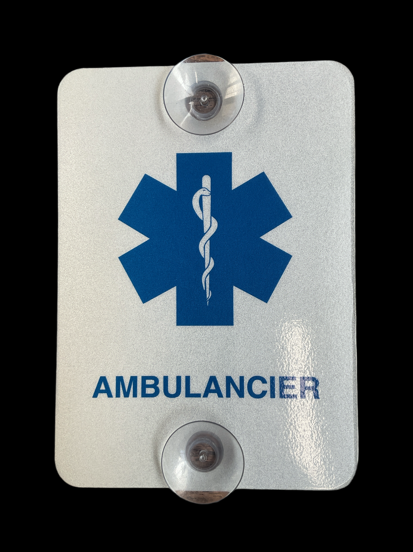 Autoplaatje Ambulancier reflecterend