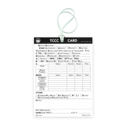 NORSE RESCUE® TCCC-kaart