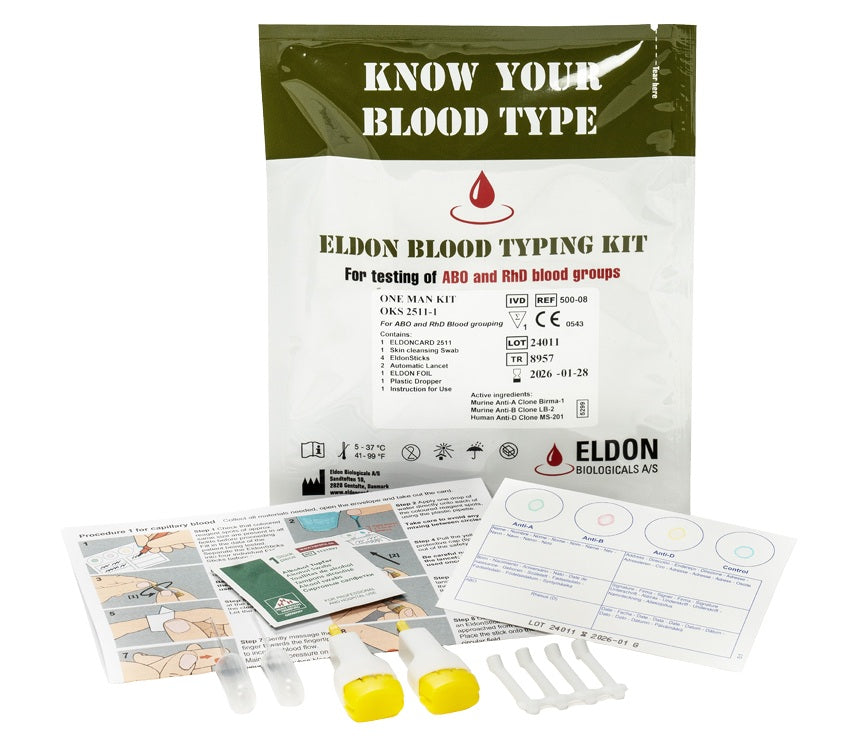 AEROcheck® – Testkits voor het bepalen van de bloedgroep