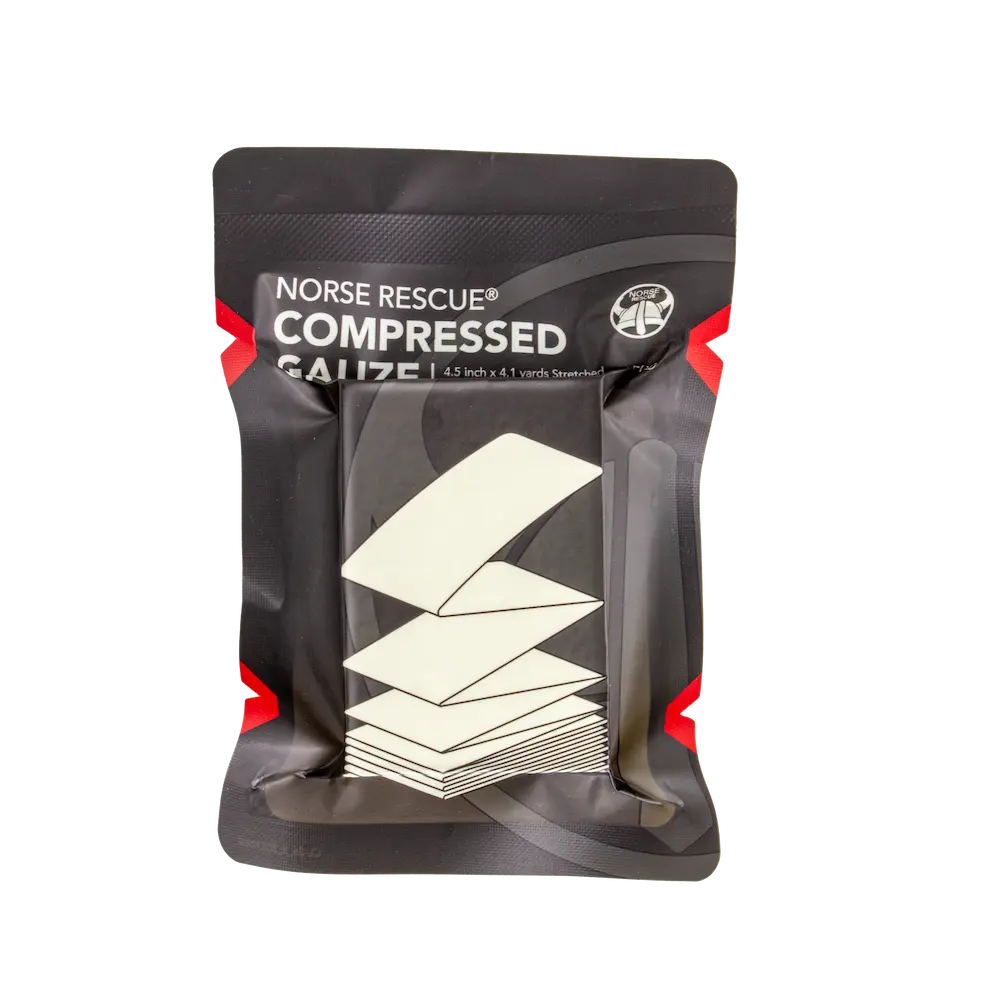 NORSE RESCUE® Z-vouw, Gecomprimeerd gaas, steriel