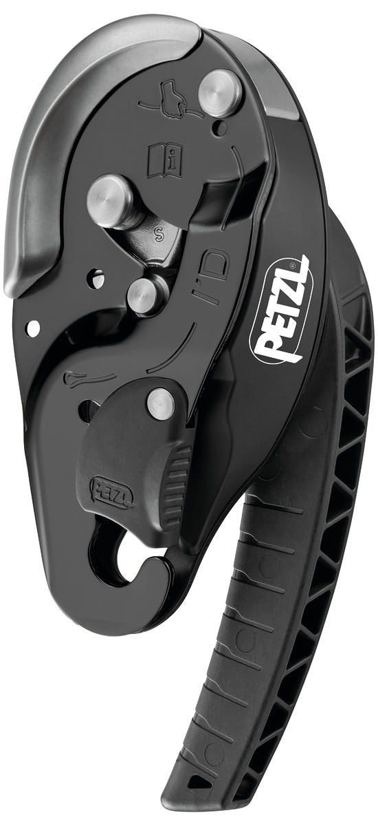 Petzl - I’D® S afdaalapparaat (Zwart)