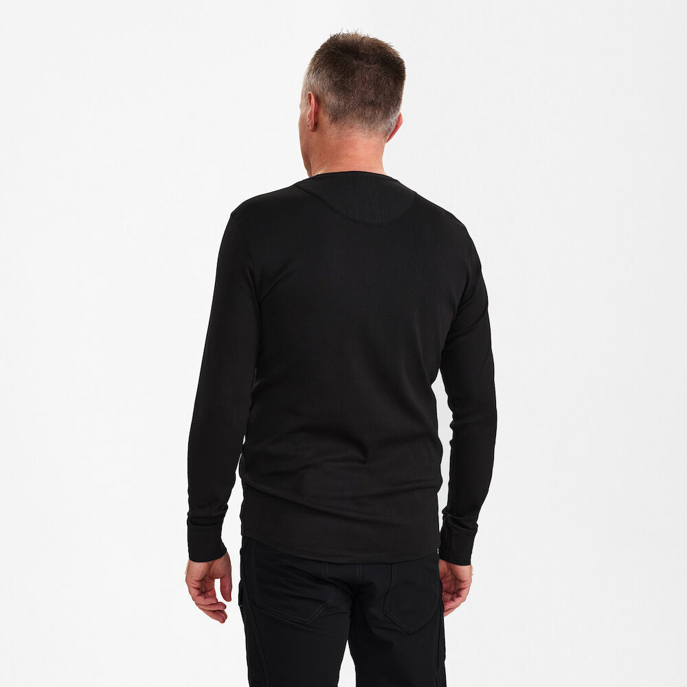 Engel - Extend Grandad T-shirt met lange mouwen Zwart