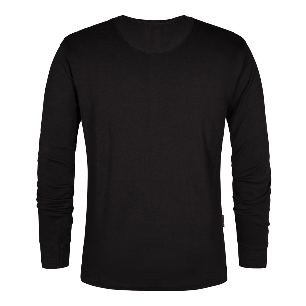 Engel - Extend Grandad T-shirt met lange mouwen Zwart