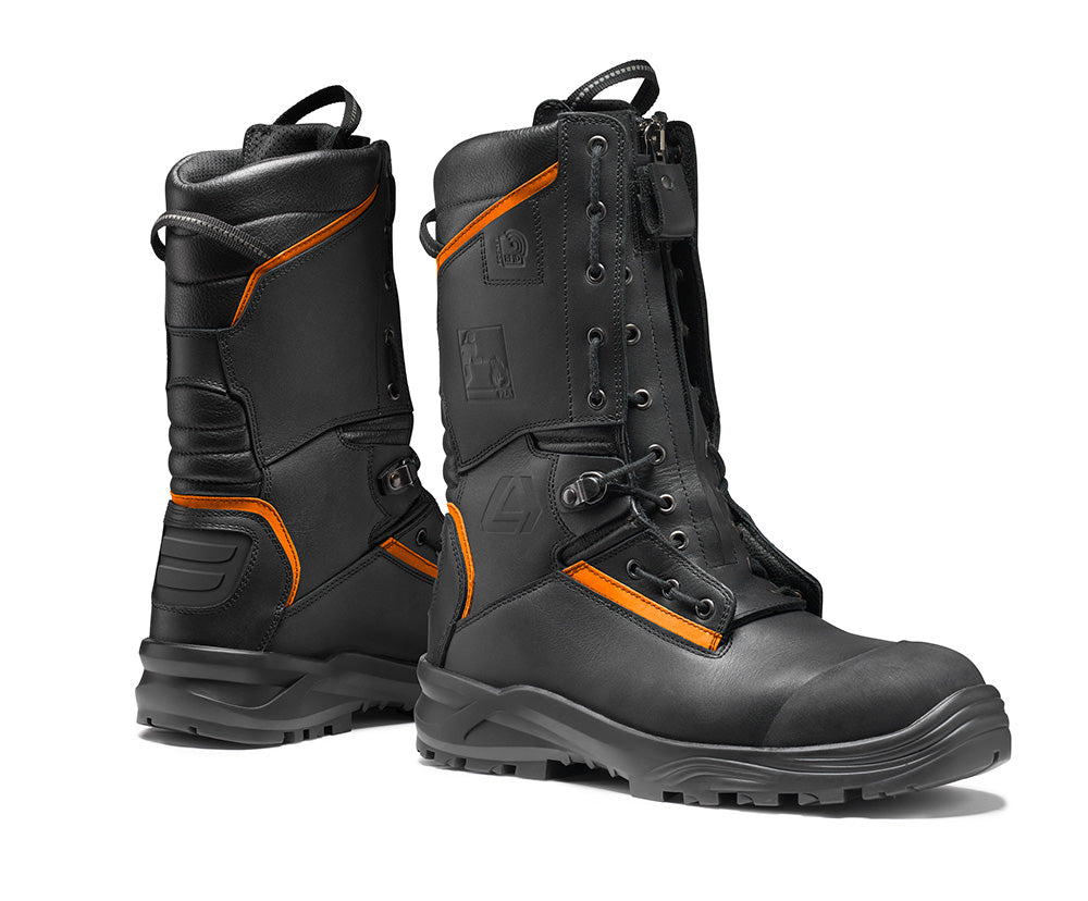 Lytos - Brandweerlaars met veters en rits. Snijbescherming met kettingzaag - Klasse 3 - FR1403