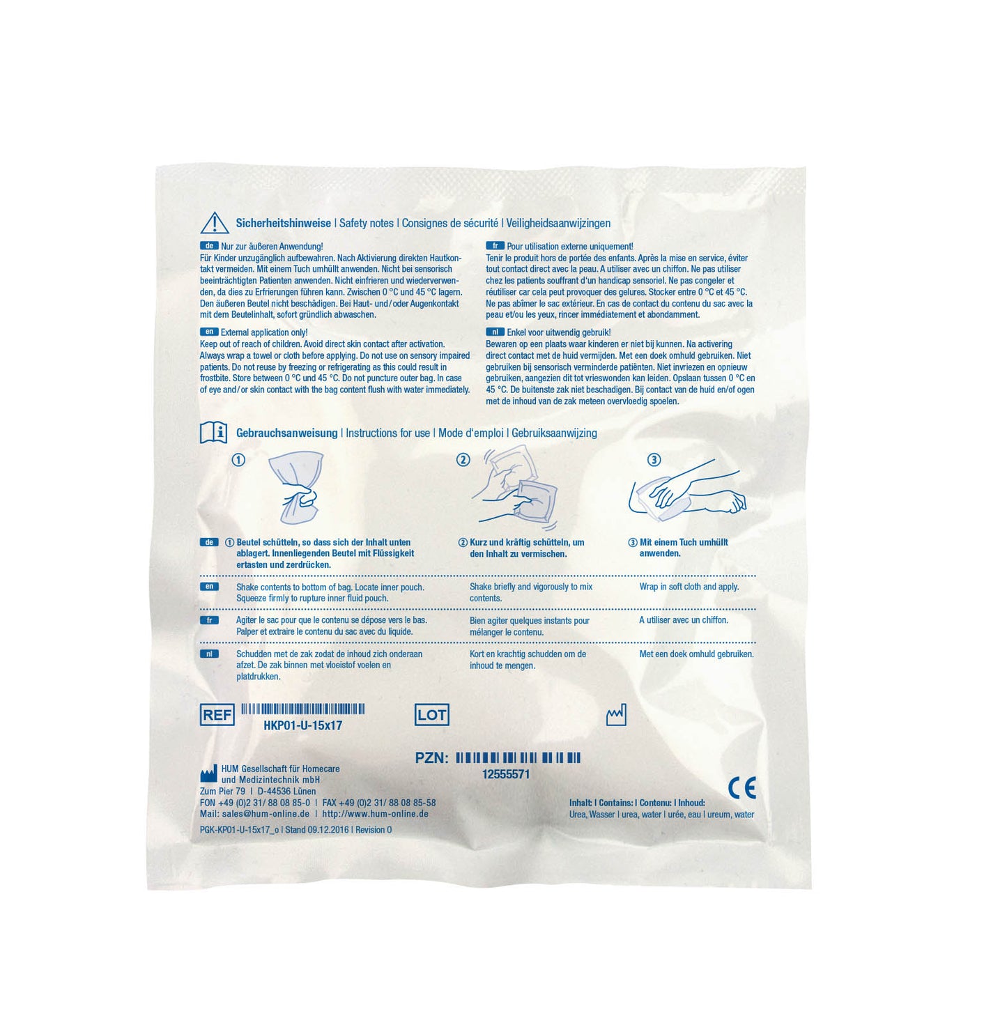 AEROuse® Instant Cold Compress - Verpakking per stuk