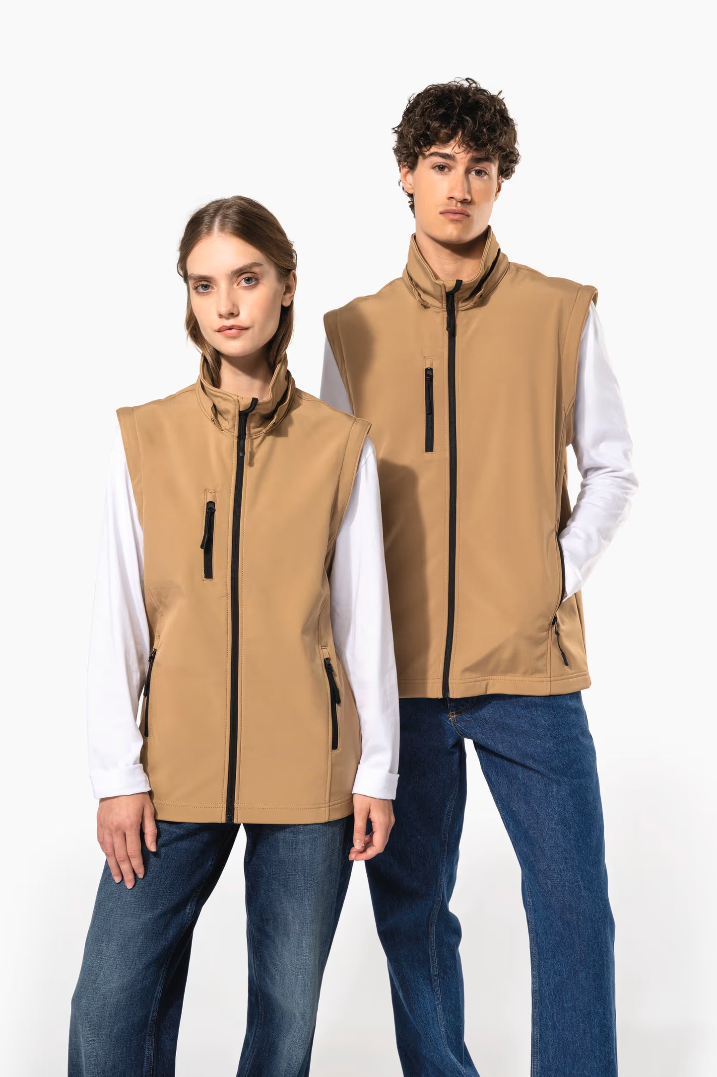 K422 - 3-laags uniseks softshell jas met afneembare capuchon en mouwen