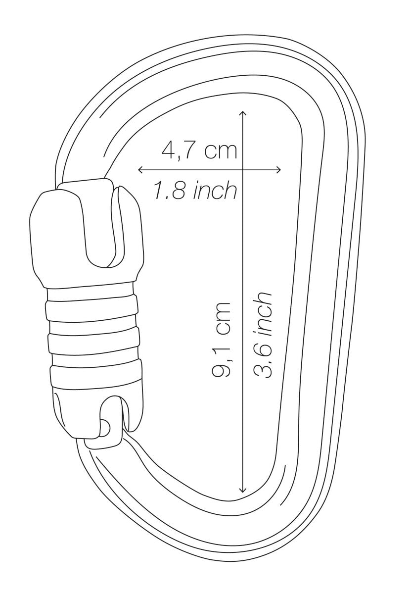 Petzl - Karabijnhaak Bm'D - Triact Lock - zwart