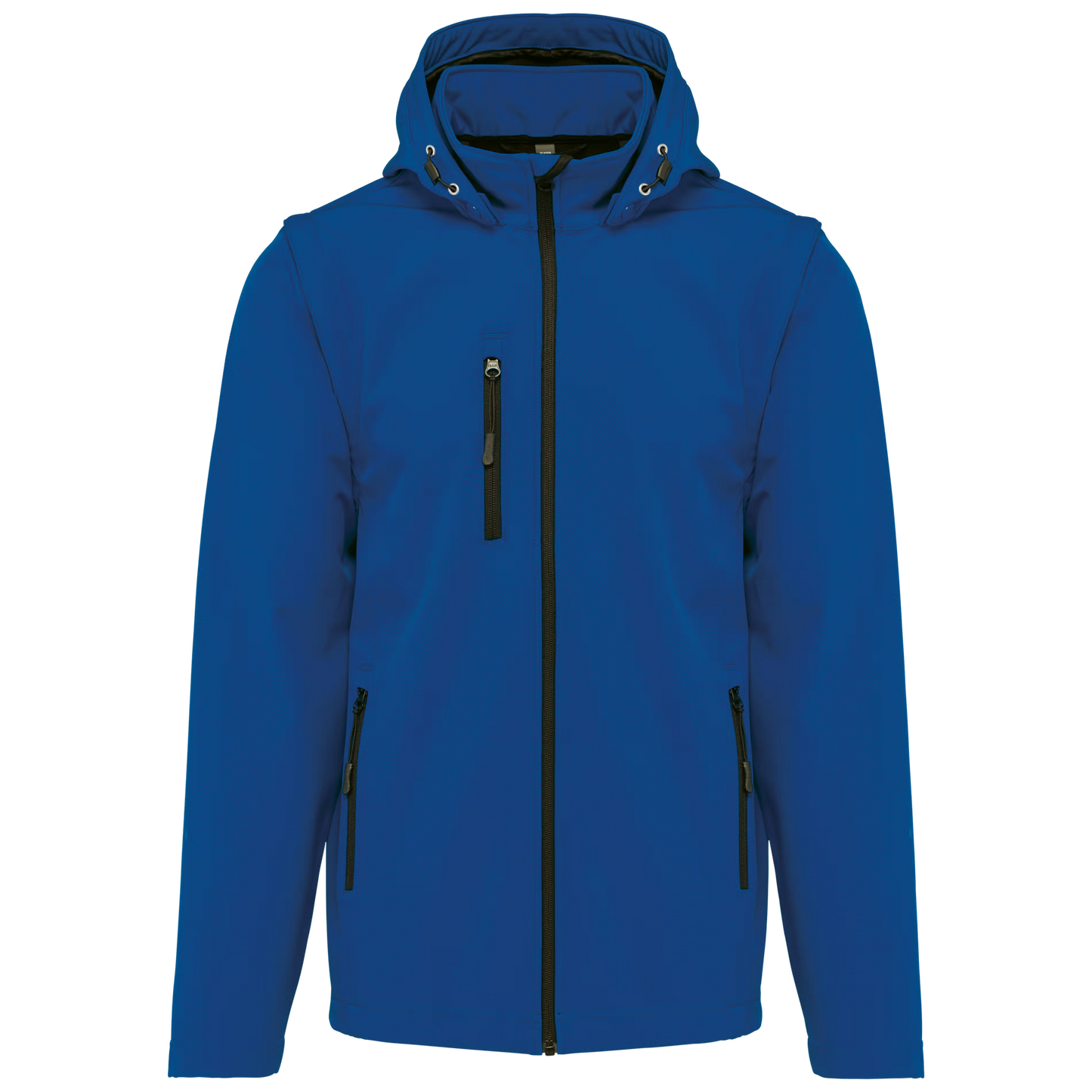 K422 - 3-laags uniseks softshell jas met afneembare capuchon en mouwen