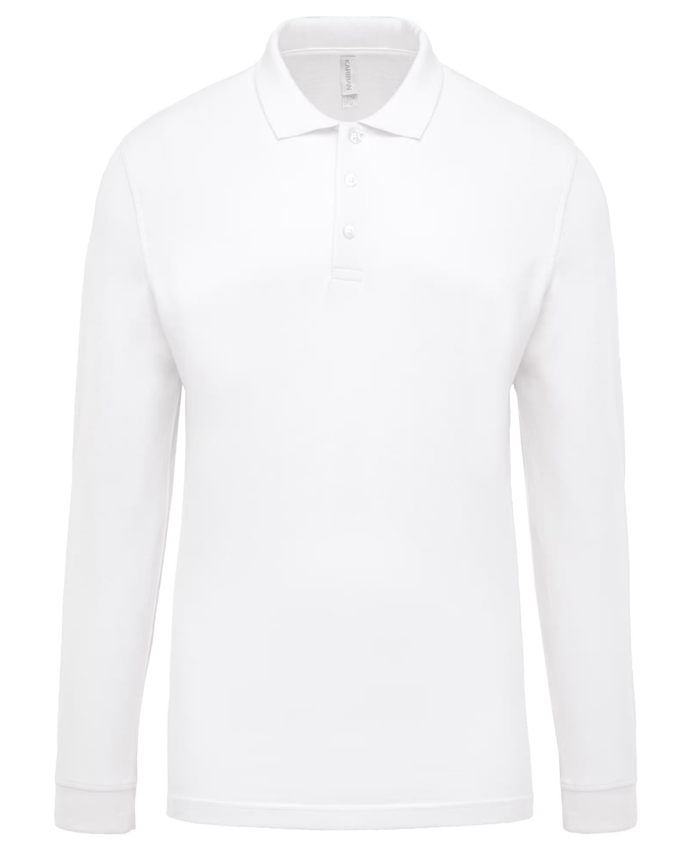 K256 Piqué - Herenpolo lange mouwen