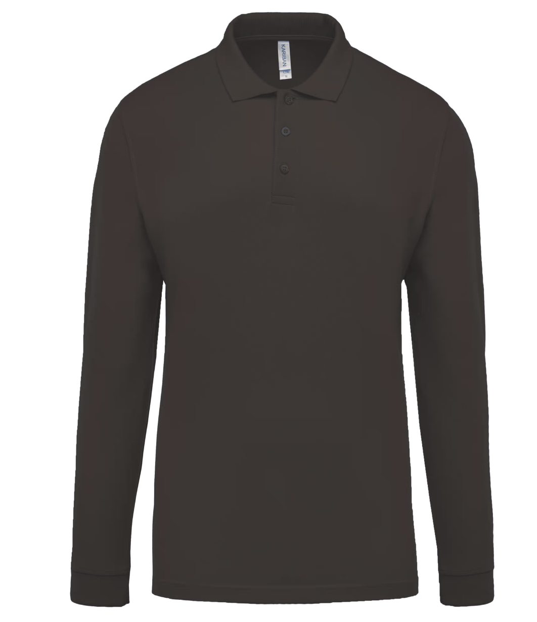 K256 Piqué - Herenpolo lange mouwen