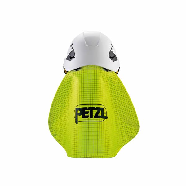 Petzl nekbescherming voor veiligheidshelm Fluo-Geel
