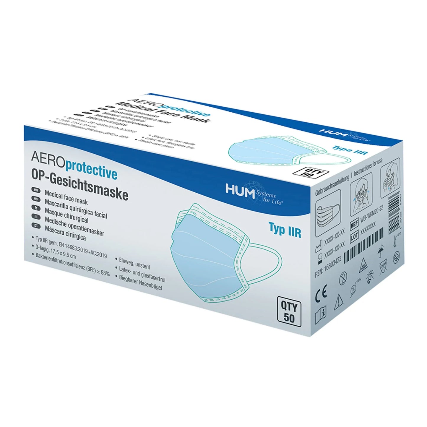 AEROprotective® - Chirurgisch gezichtsmasker type IIR