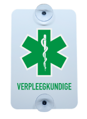 Autoplaatje Verpleegkundige reflecterend