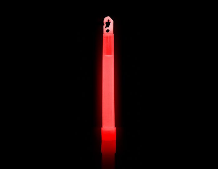 Chemlight - breeklicht ROOD 15cm (6'') lichtstaaf 12h glow stick