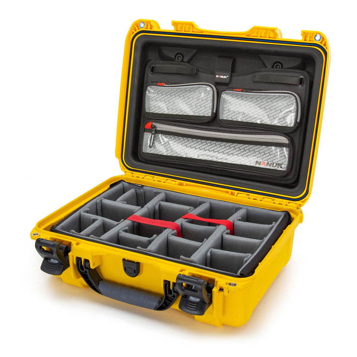 NANUK 925 waterdichte hardcase met Padded Divider + Lid Organizer