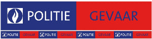 Afspanlint Politie "Gevaar"