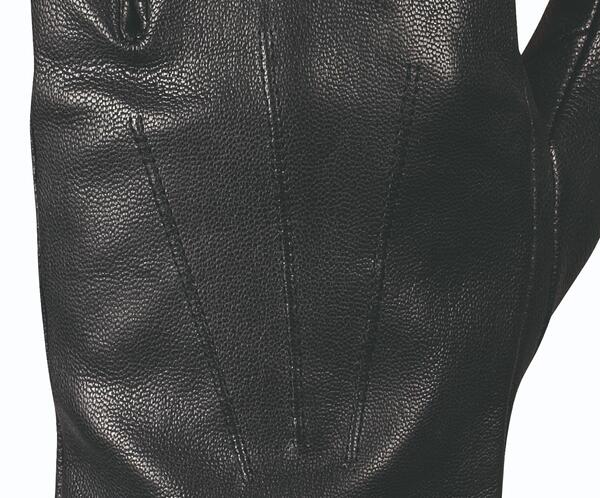 Uniformhandschoen Zwart leder "Tessa"