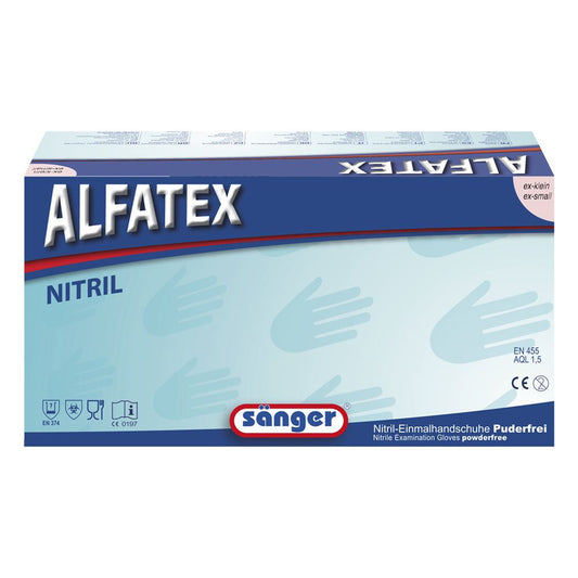 Wegwerp handschoen Nitril Blue - Alfatex