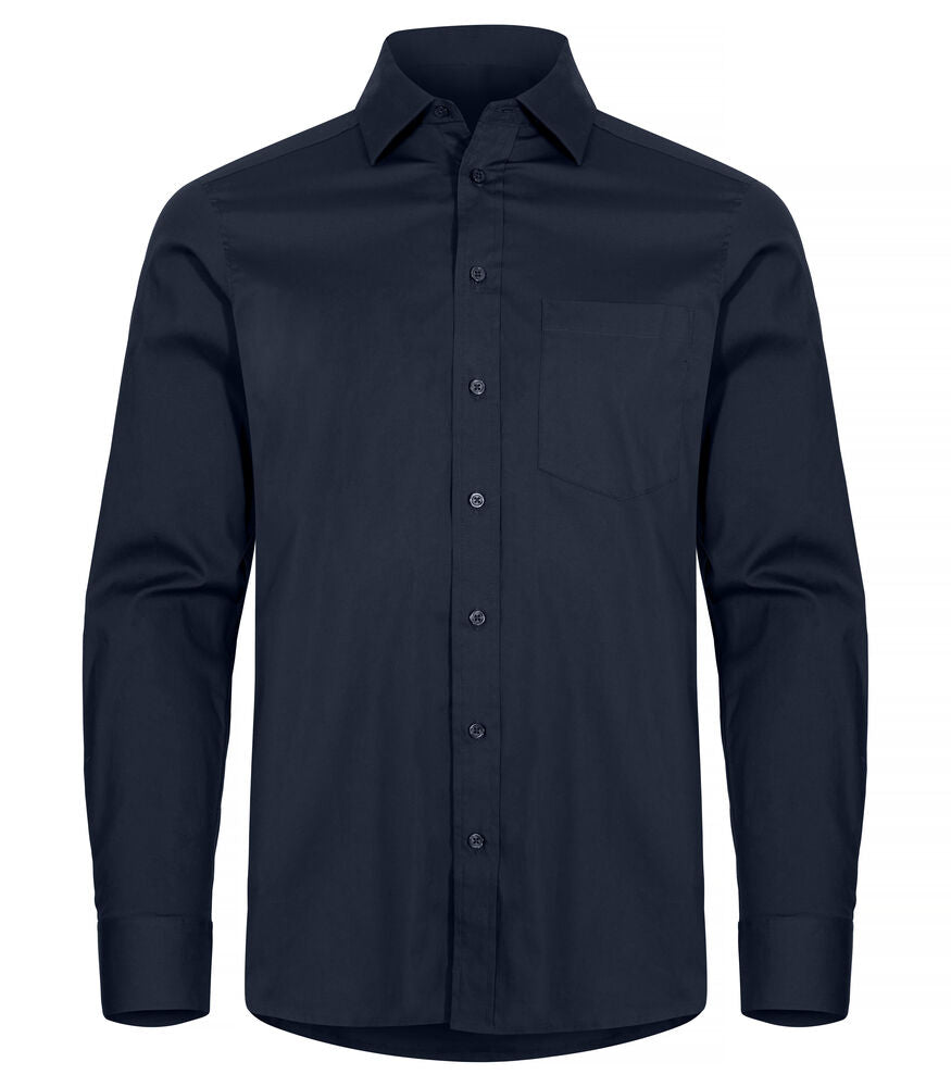 Clique Heren Hemd - LS Stretch Shirt