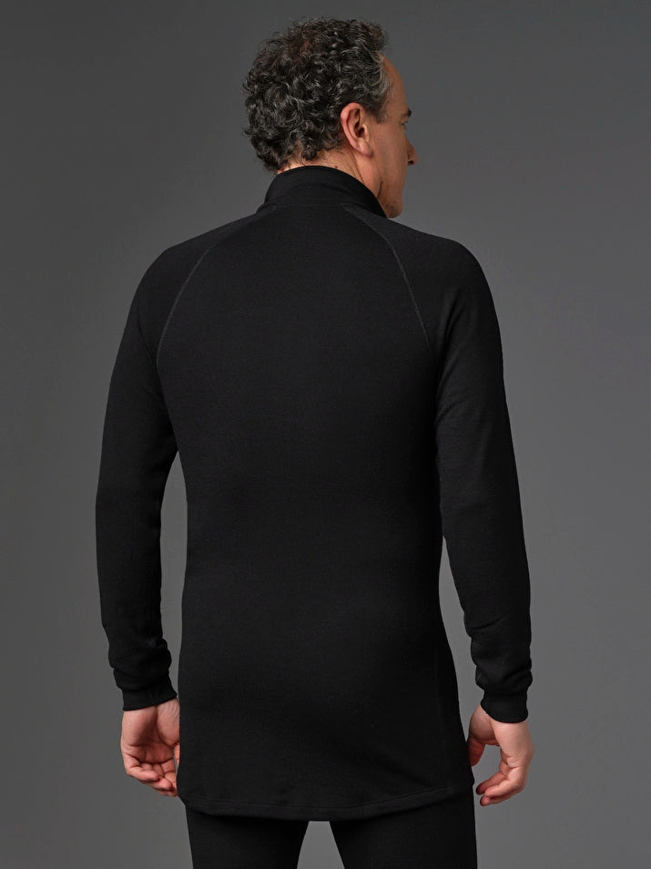 Comazo - Merinowollen shirt met troyerkraag | 220 g/m² | Hoge thermische prestaties