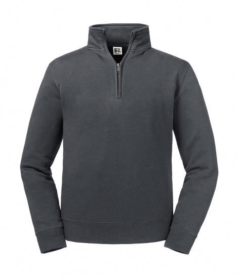 Sweater met korte rits - Russell - Authentic 1/4 Zip Sweat (LAATSTE STUKS)