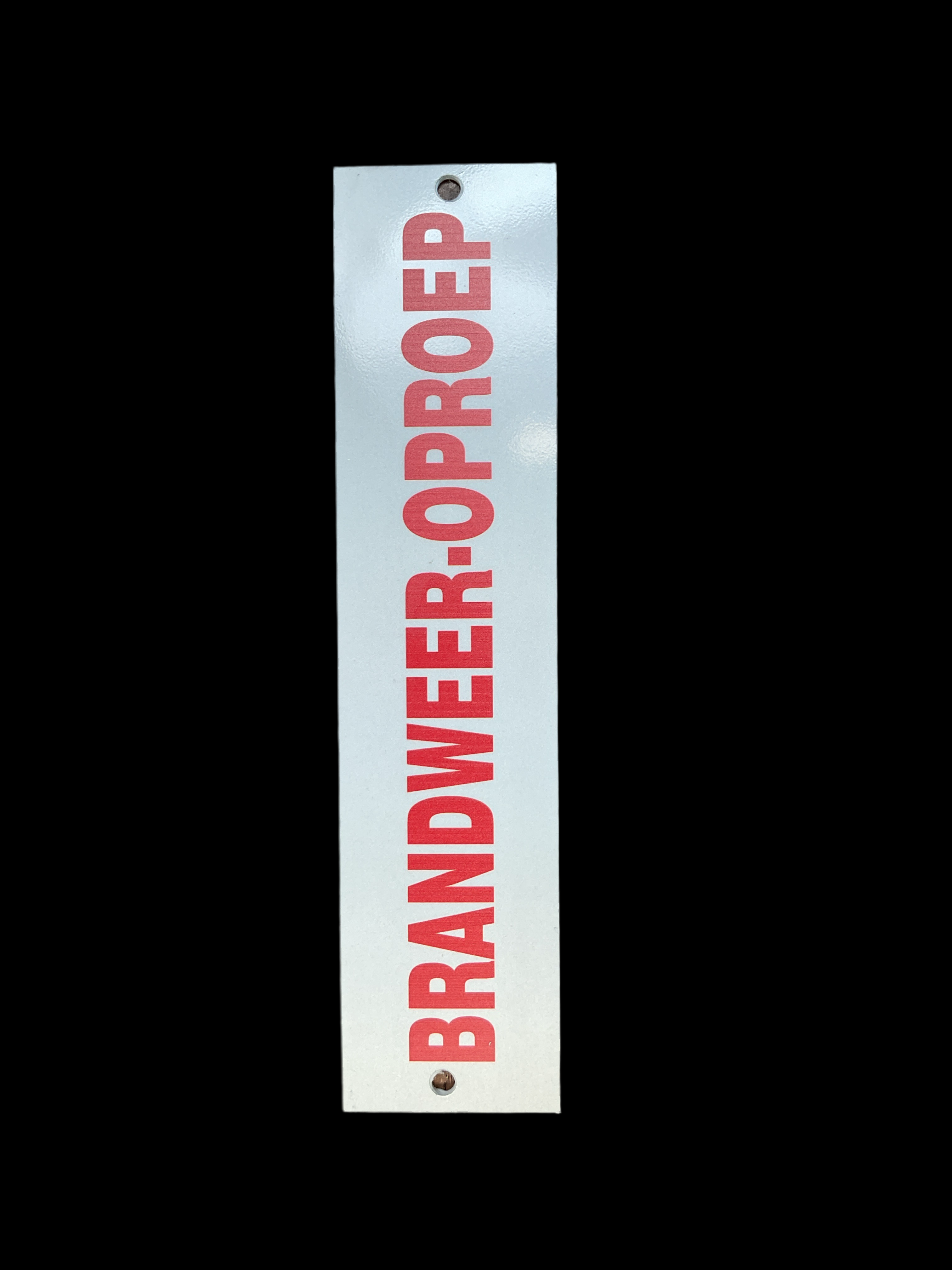 Autoplaatje Brandweer-oproep (reflecterend)