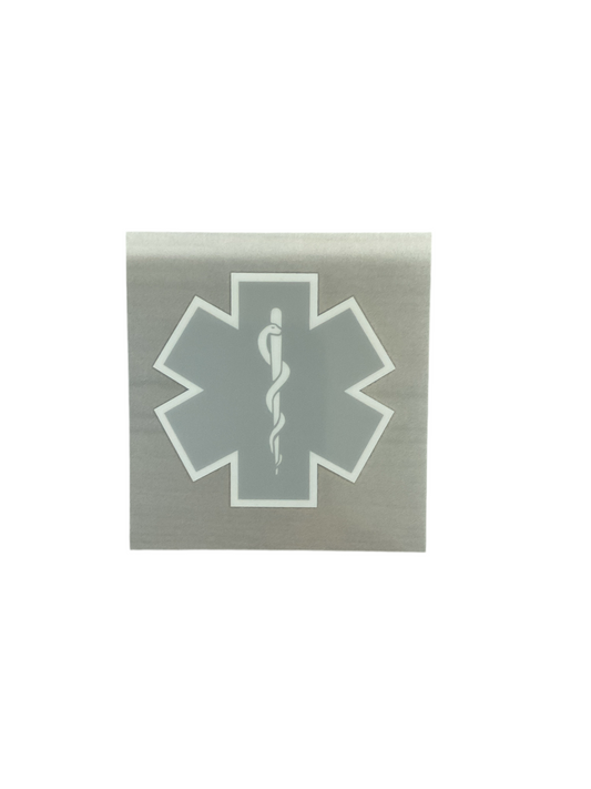 Reflecterende star of life  grijs borstlogo