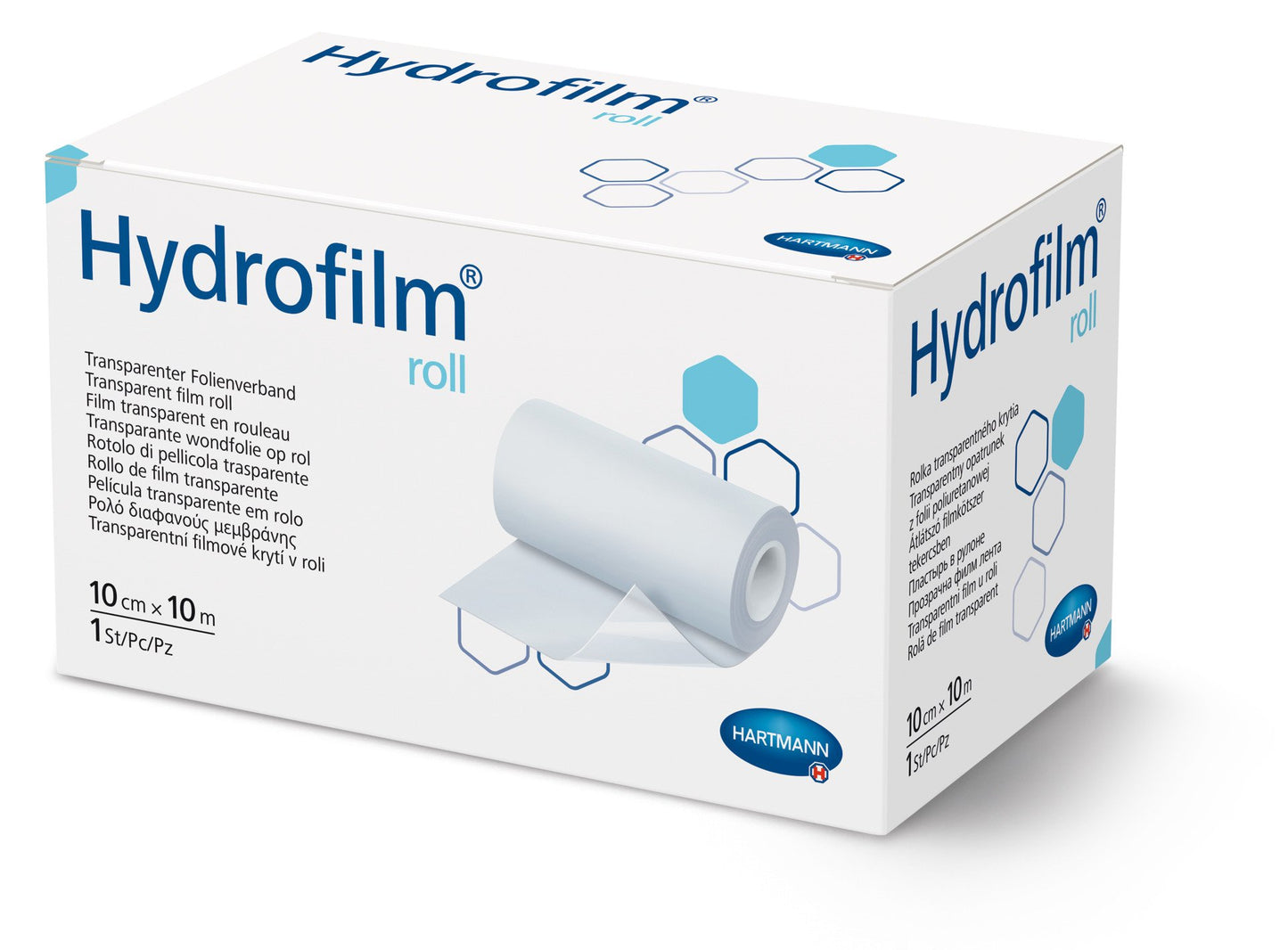 Hydrofilm rol - Transparant Folieverband 10cm x 10m