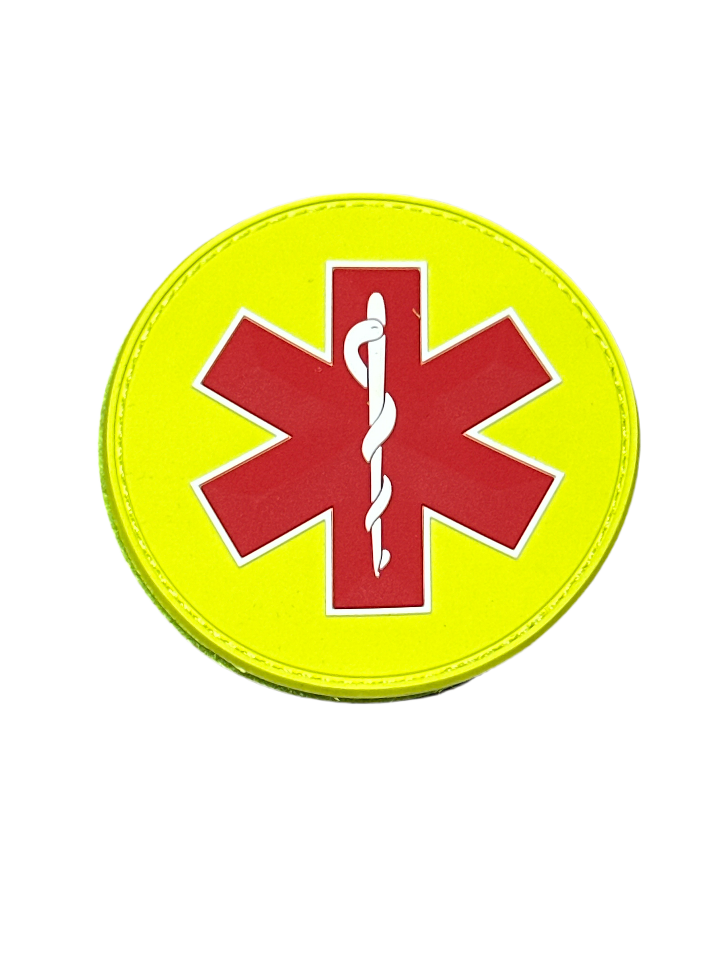 Badge PVC rond fluogeel Arts