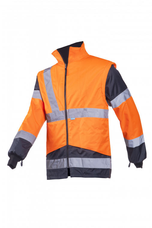 Sioen - Signalisatie regenparka met uitneembare bodywarmer "Skollfield"