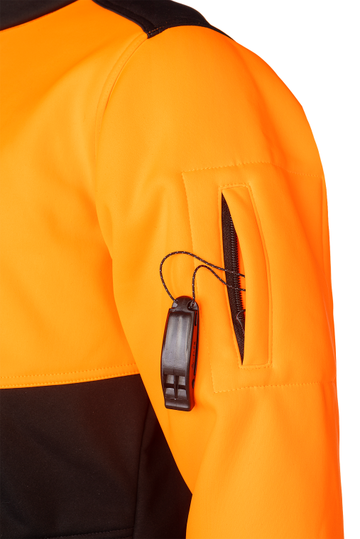 SIP - Softshelljas "Tibet" Fluo-Oranje/Zwart
