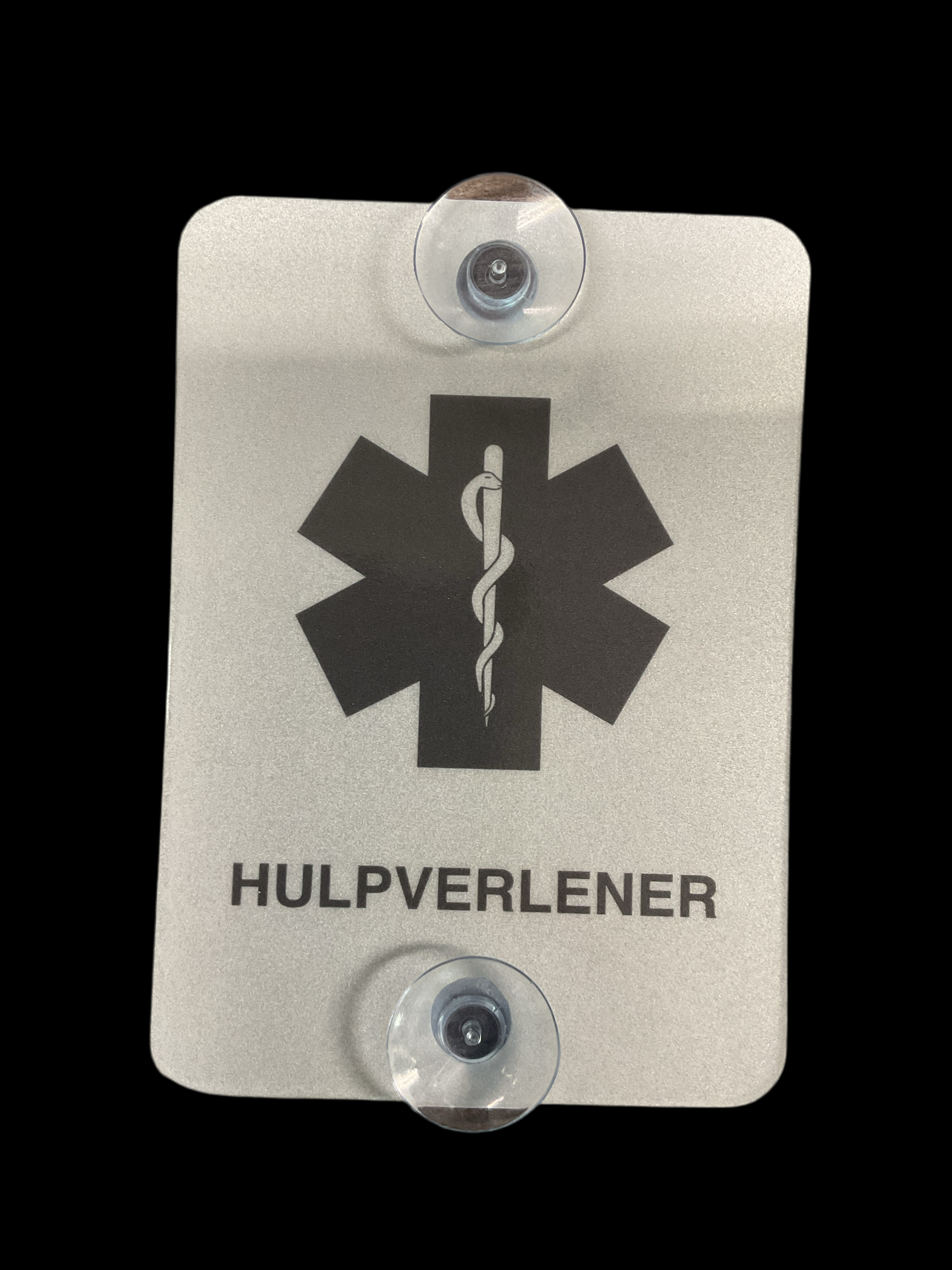 Autoplaatje Hulpverlener reflecterend