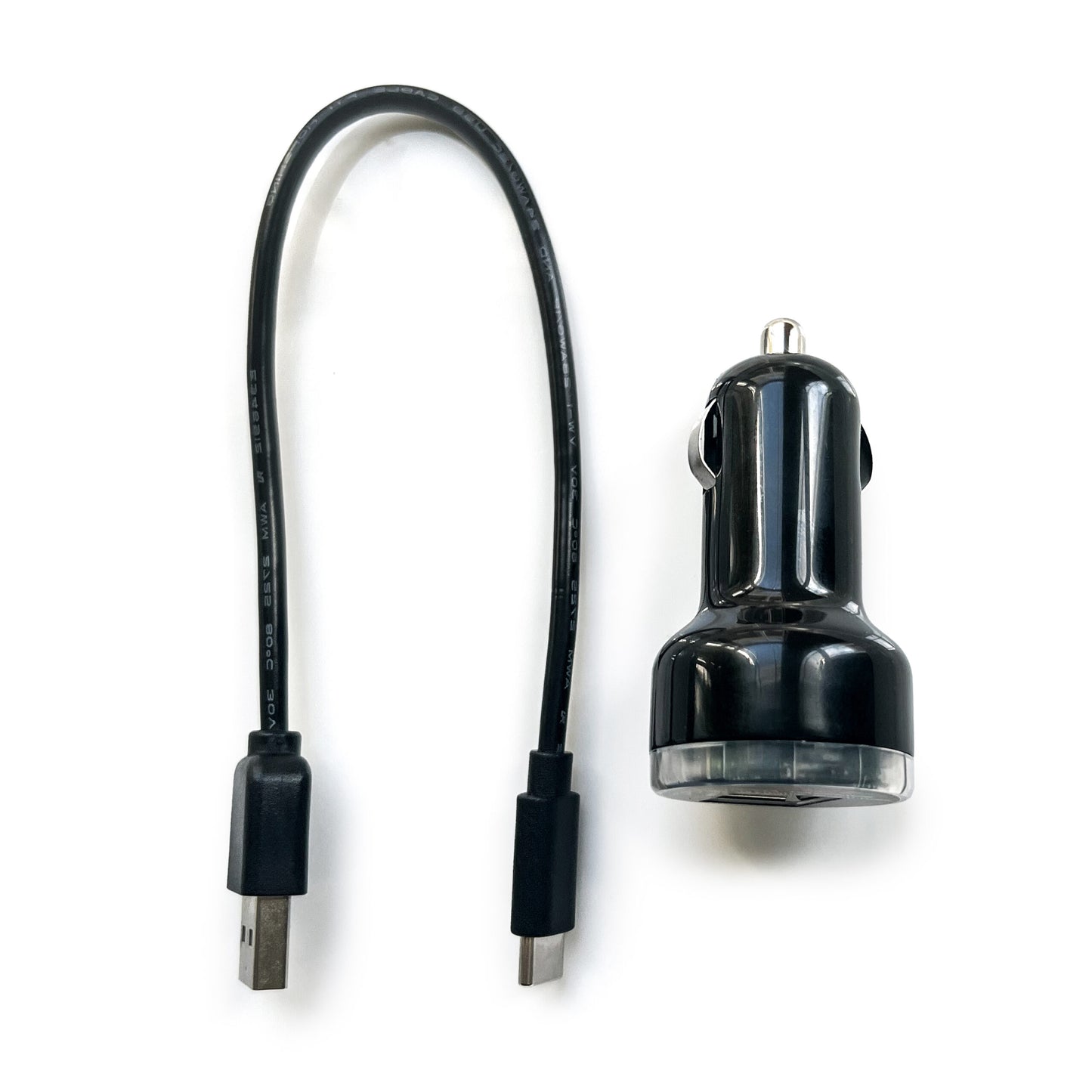 Guardian Angel Dual-Port Car Charger with Type-C cable