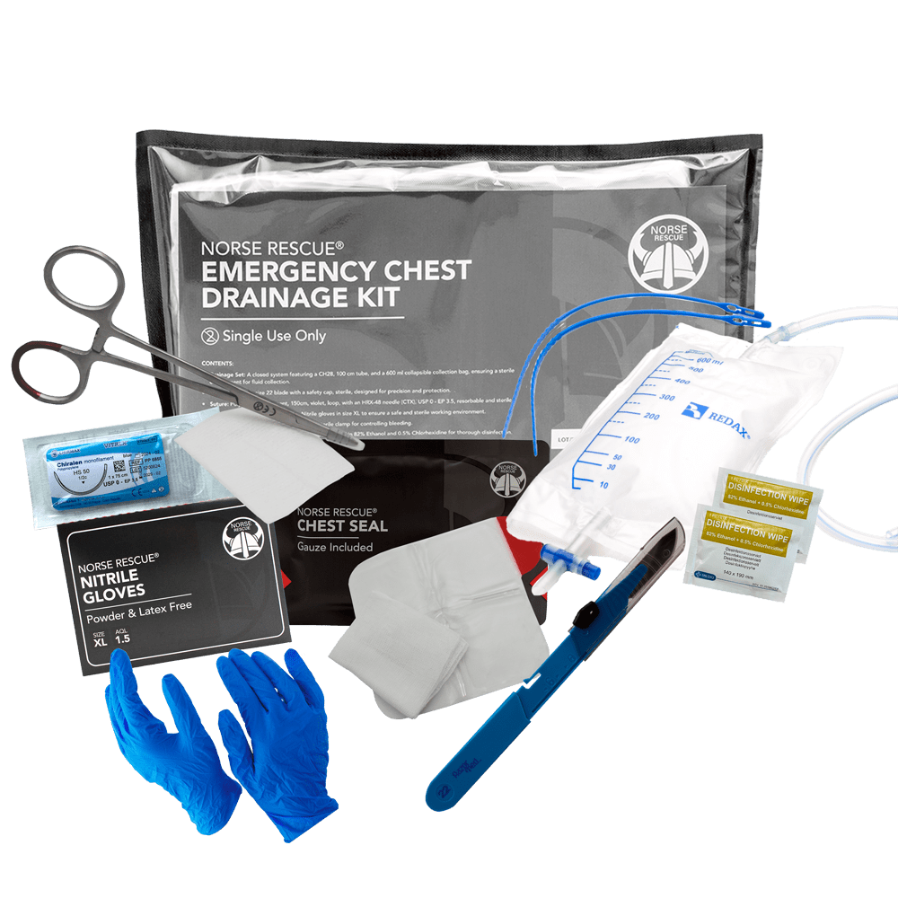 NORSE RESCUE® Emergency Chest Drainag Kit
