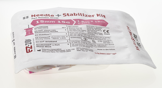 Arrow® EZ-IO® Needle set 15mm, incl. Stabilizer & connector - Per Stuk