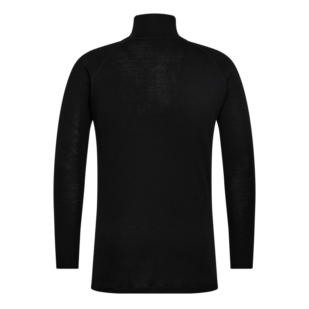 Merino Wollen ondershirt met zipper