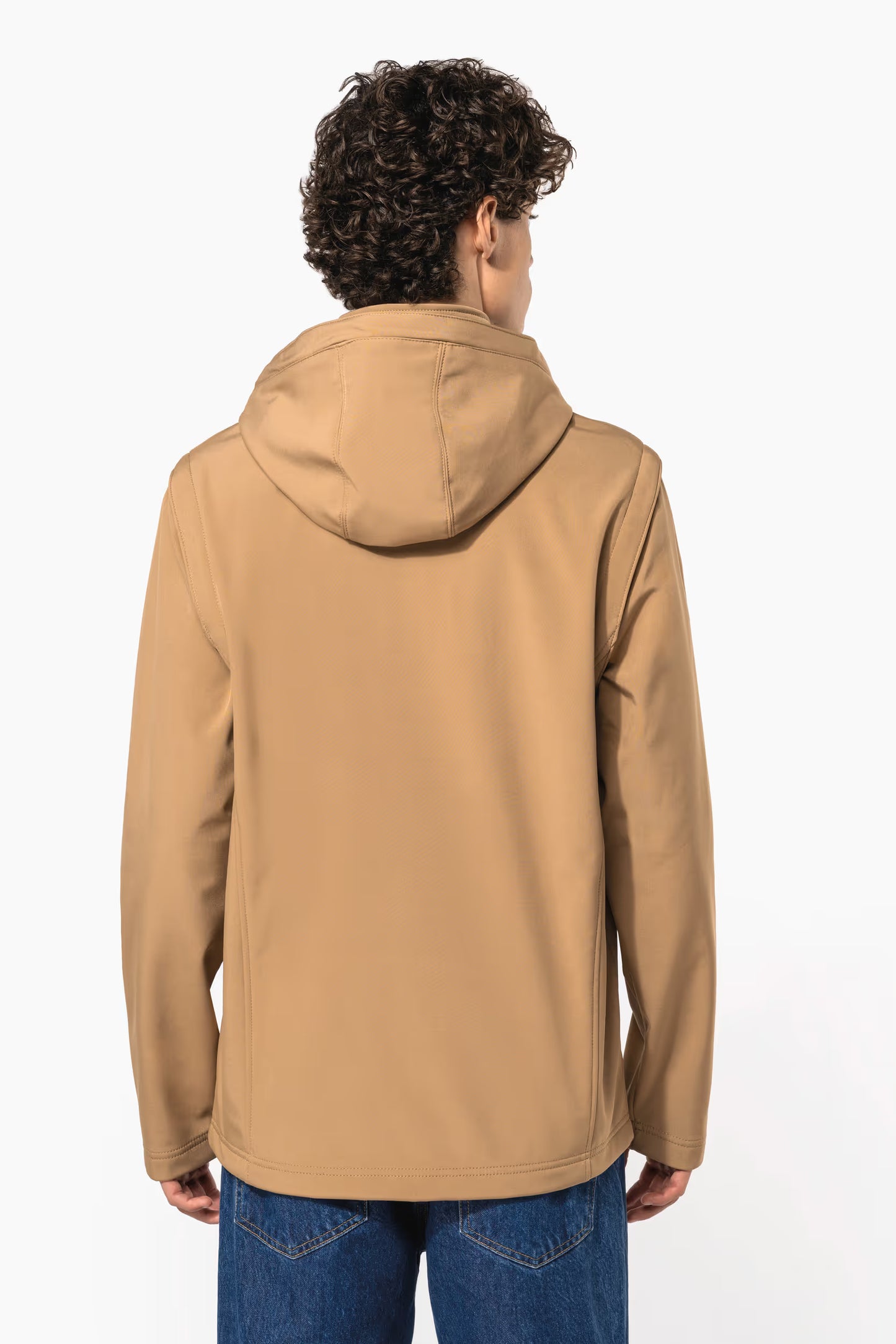 K422 - 3-laags uniseks softshell jas met afneembare capuchon en mouwen