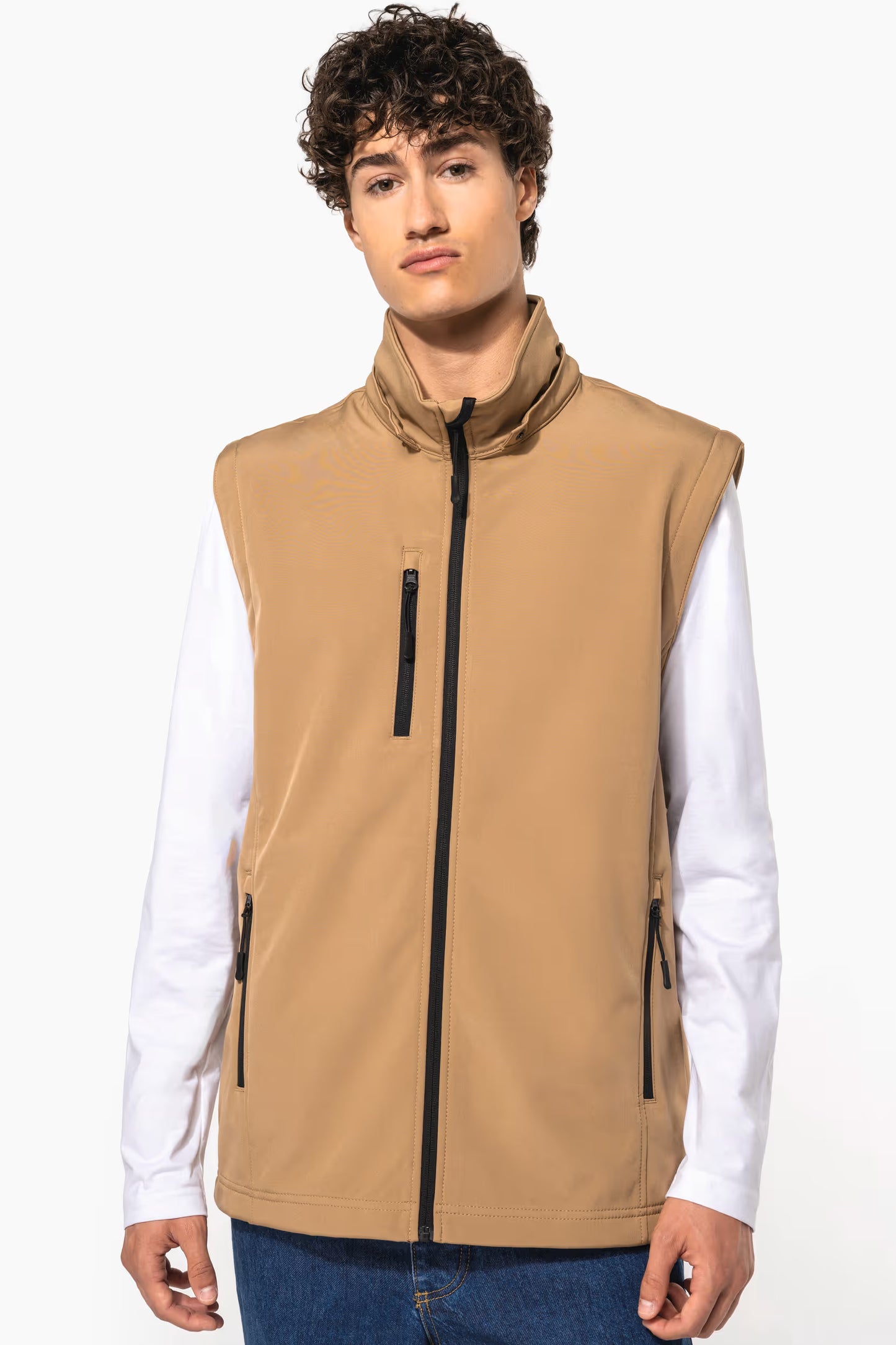 K422 - 3-laags uniseks softshell jas met afneembare capuchon en mouwen
